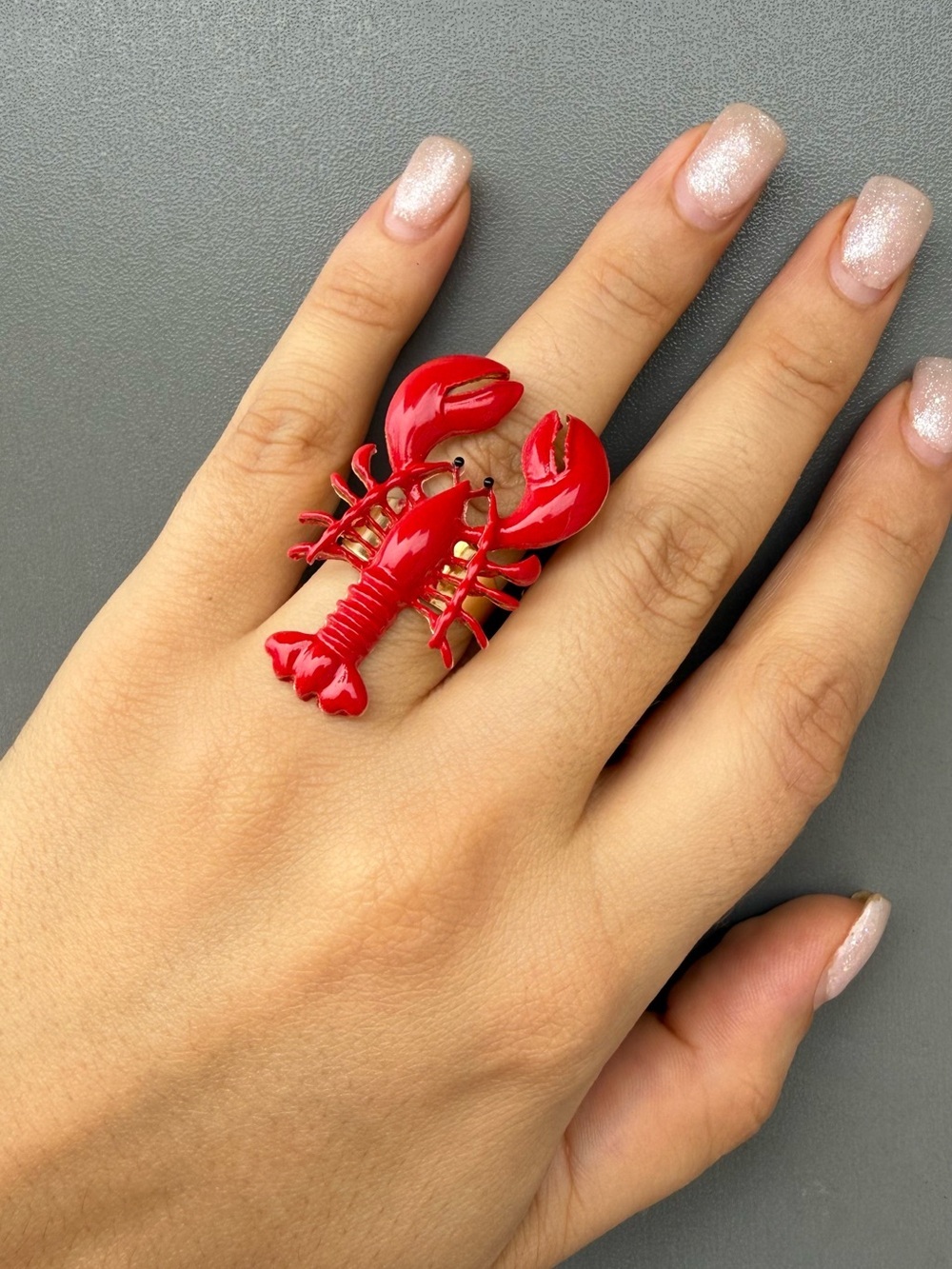 Red Lobster Statement Ring - Picture 4 of 5